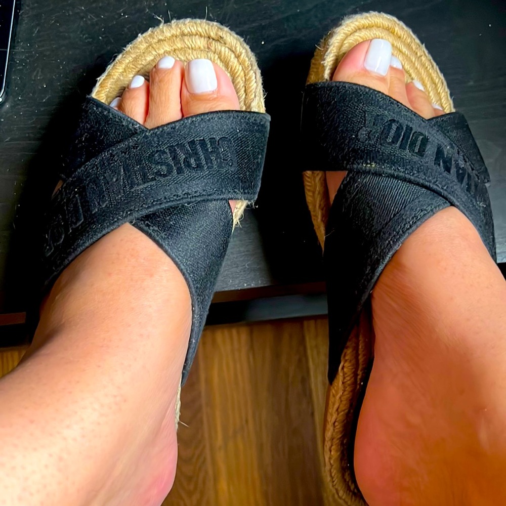 Christian Dior Slides Size 38 1/2